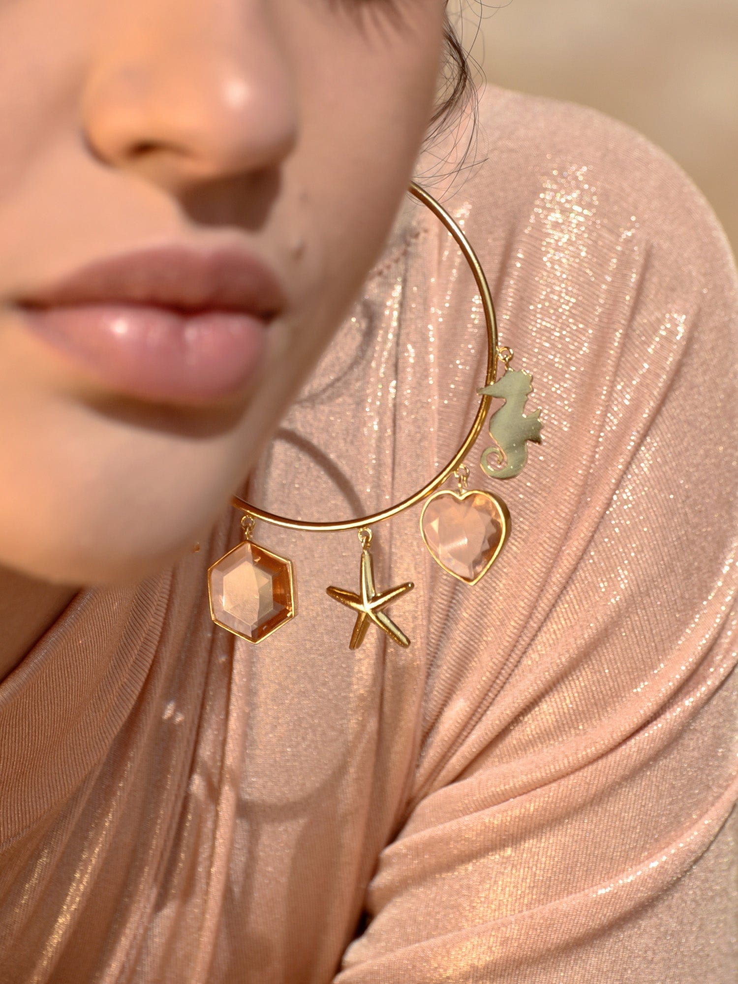 Callista hoop earrings