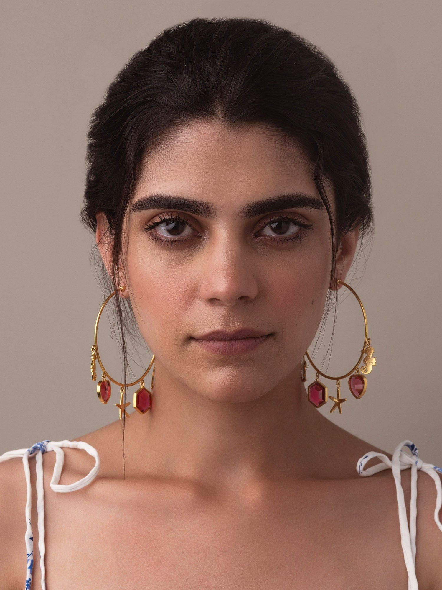 Callista hoop earrings
