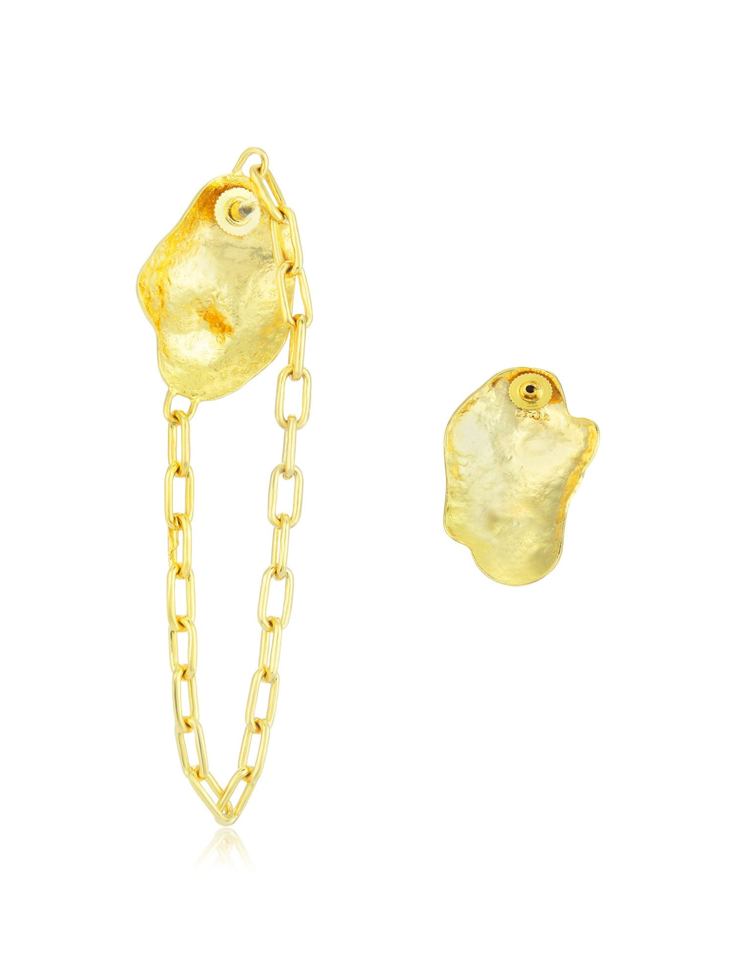 Rissa coral mismatched earrings