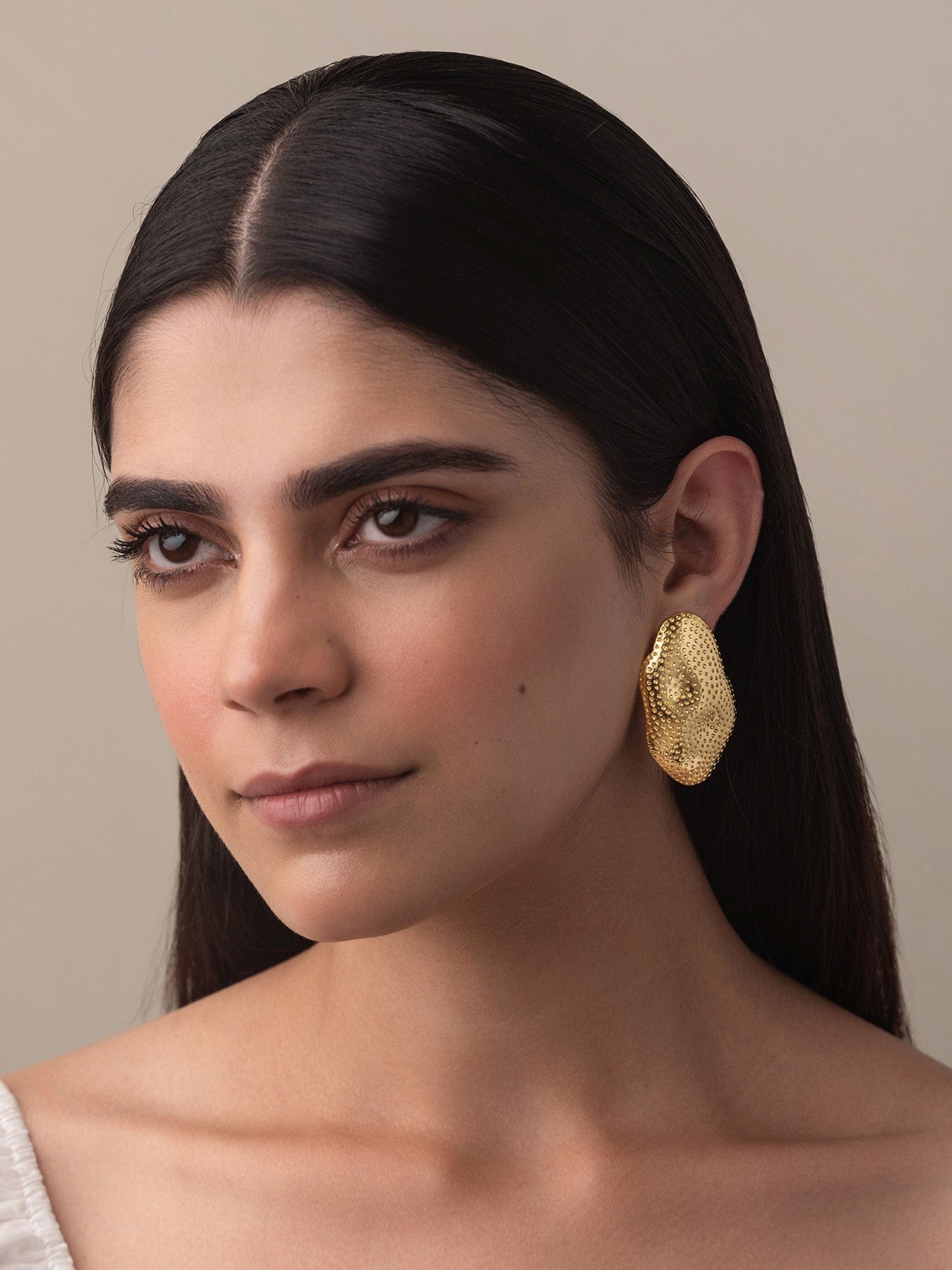 Rissa coral mismatched earrings