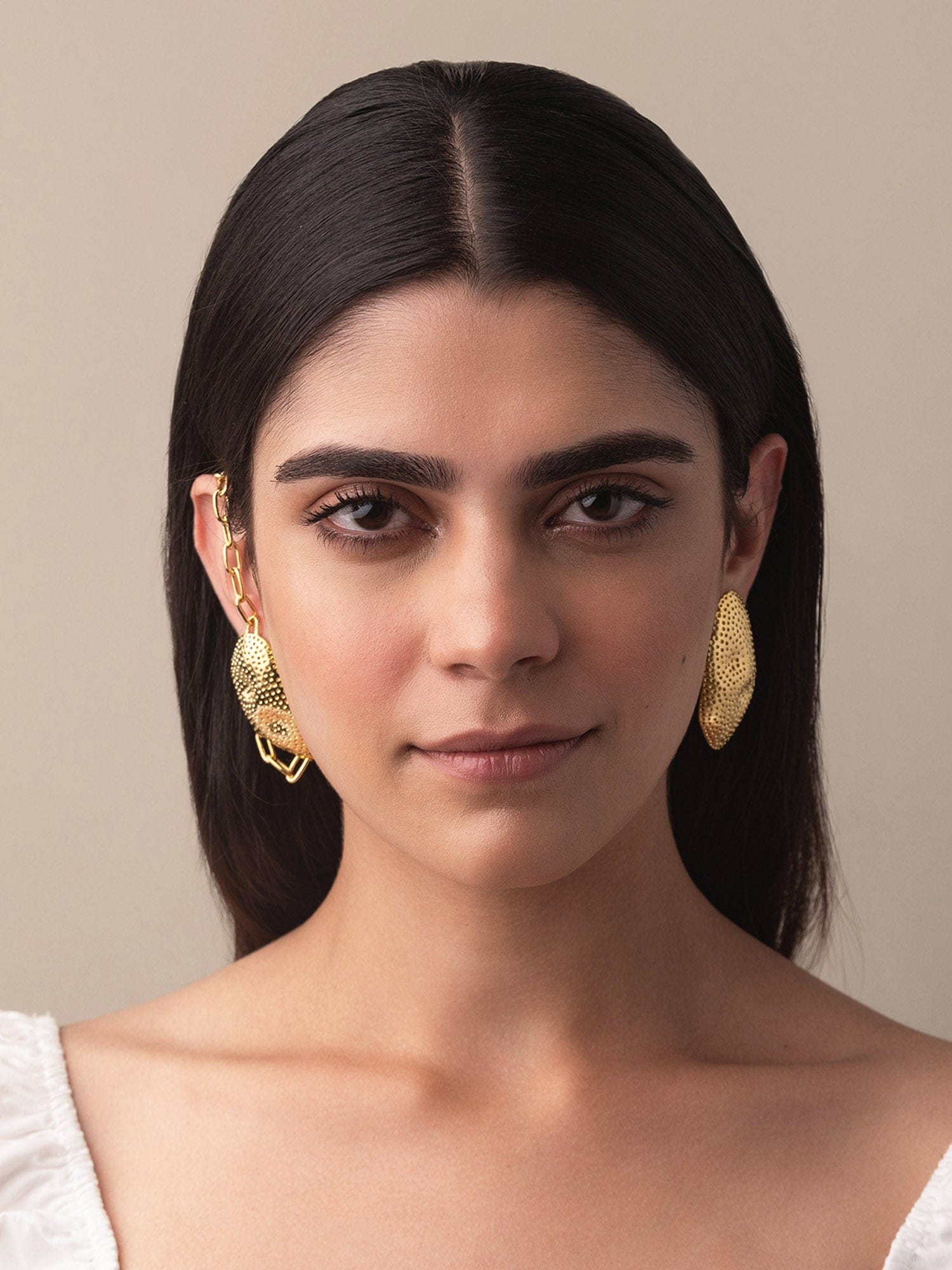 Rissa coral mismatched earrings