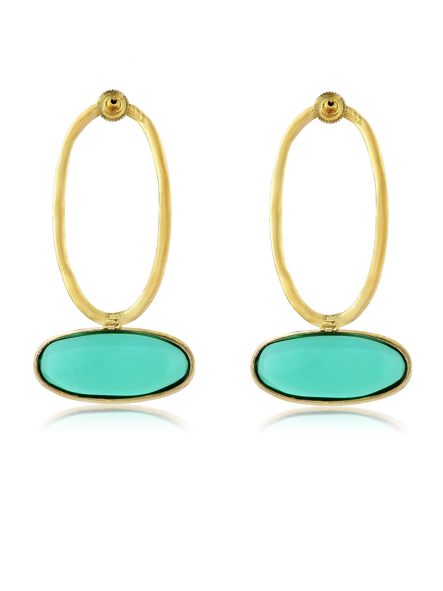 Iris hoop earrings