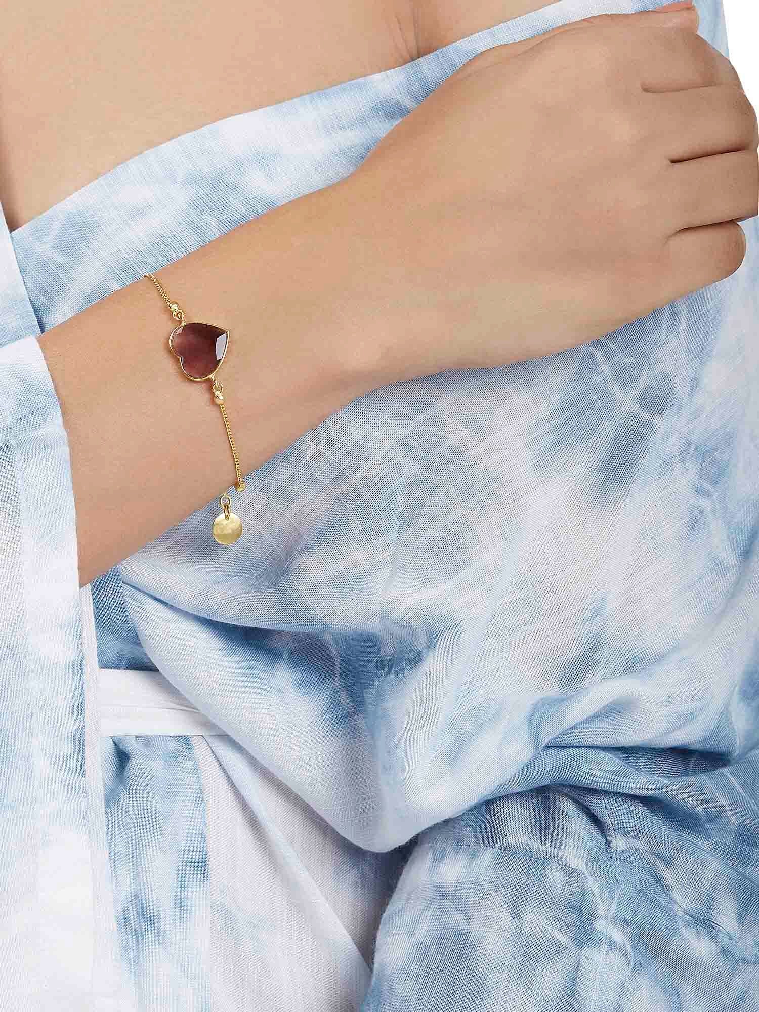 Rena heart bracelet (Purple)