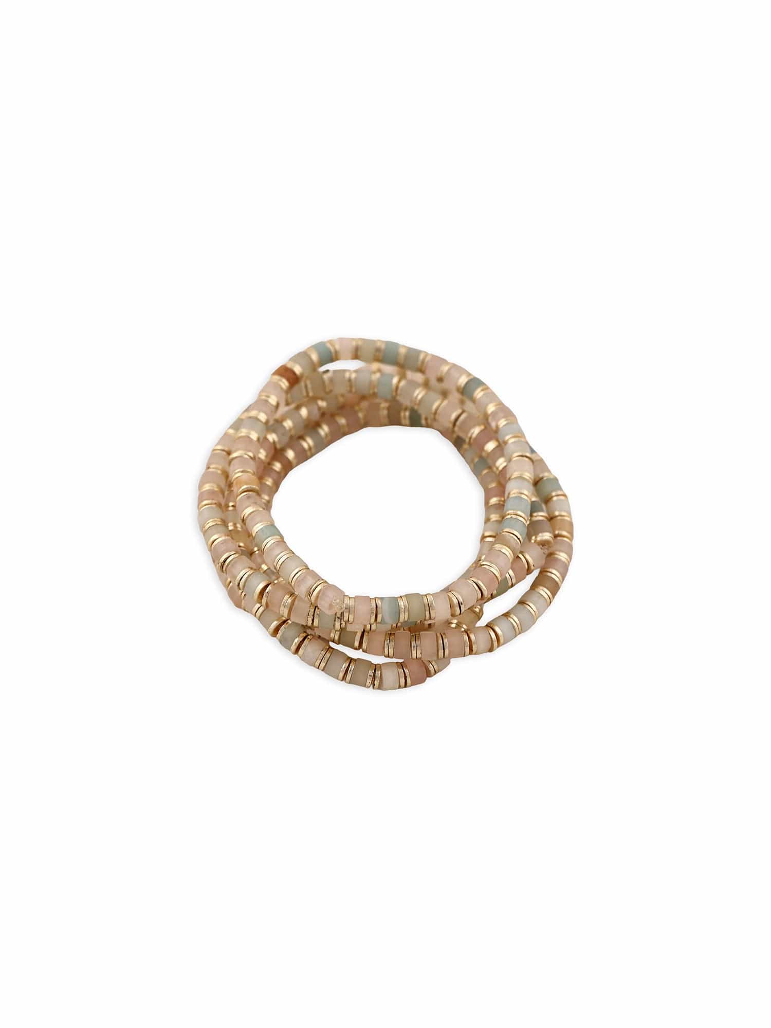 Pink Aventurine Gemstone Beads Stack