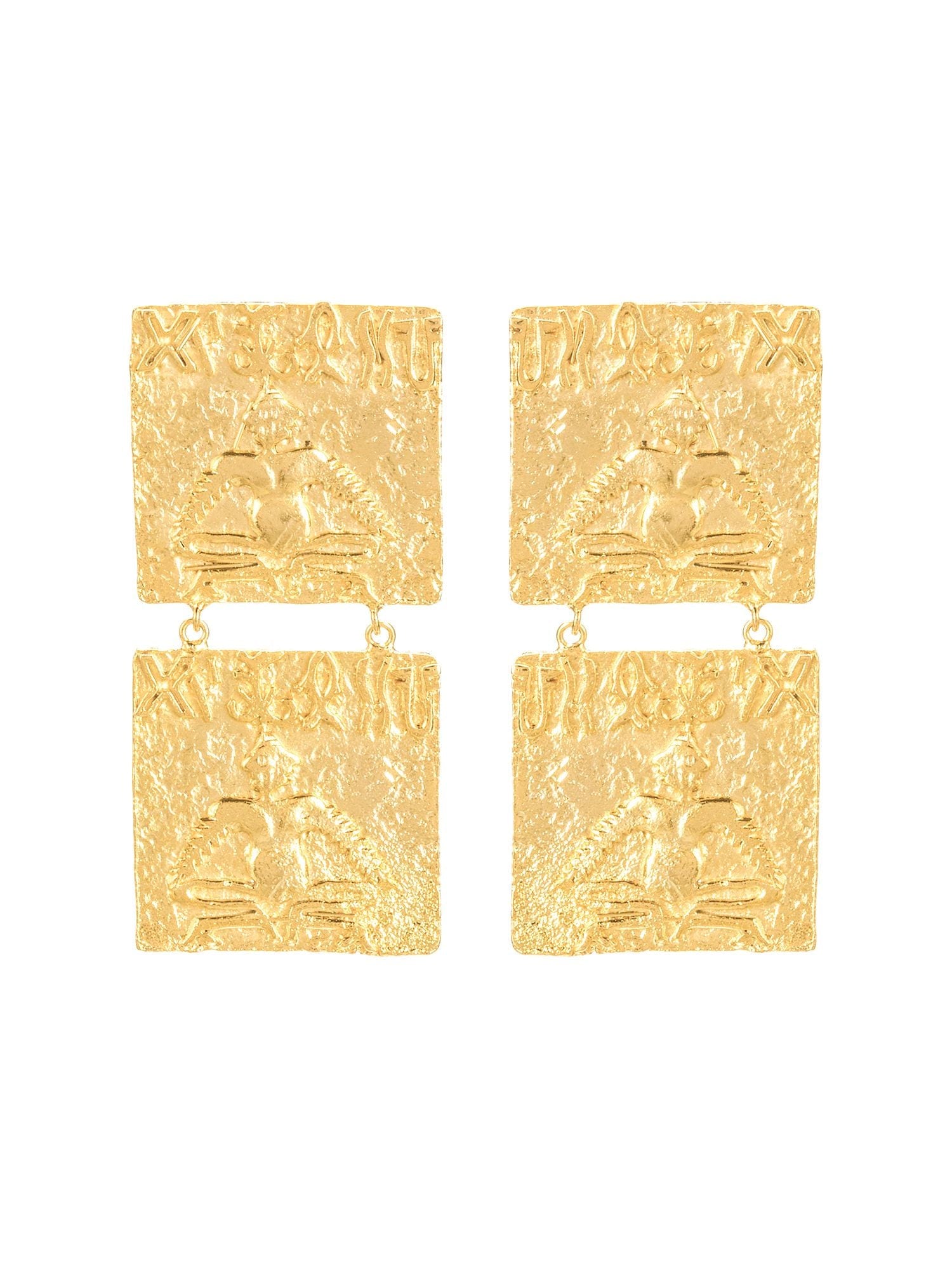 Pashupati seal earrings