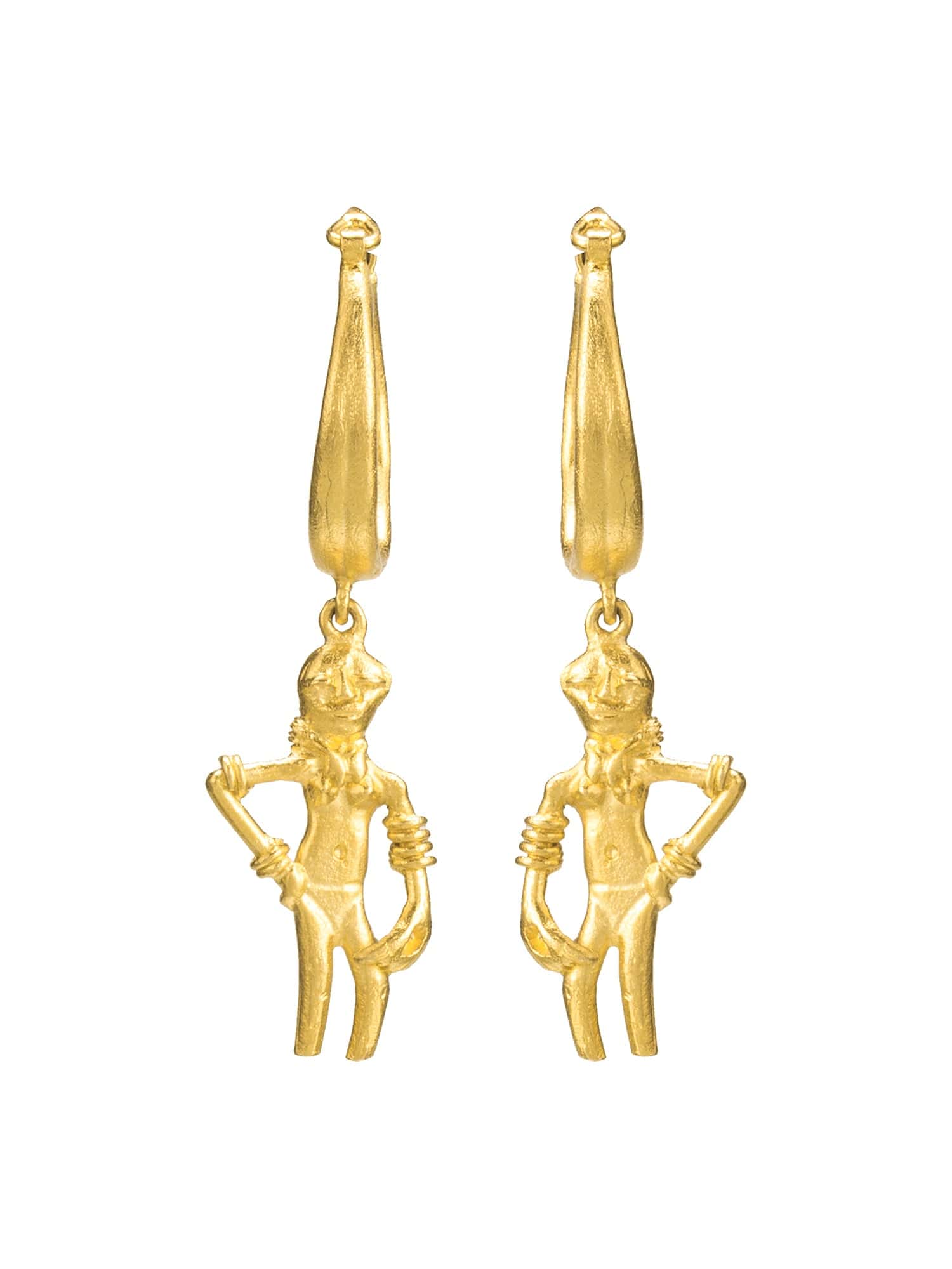 Dancing girl earrings