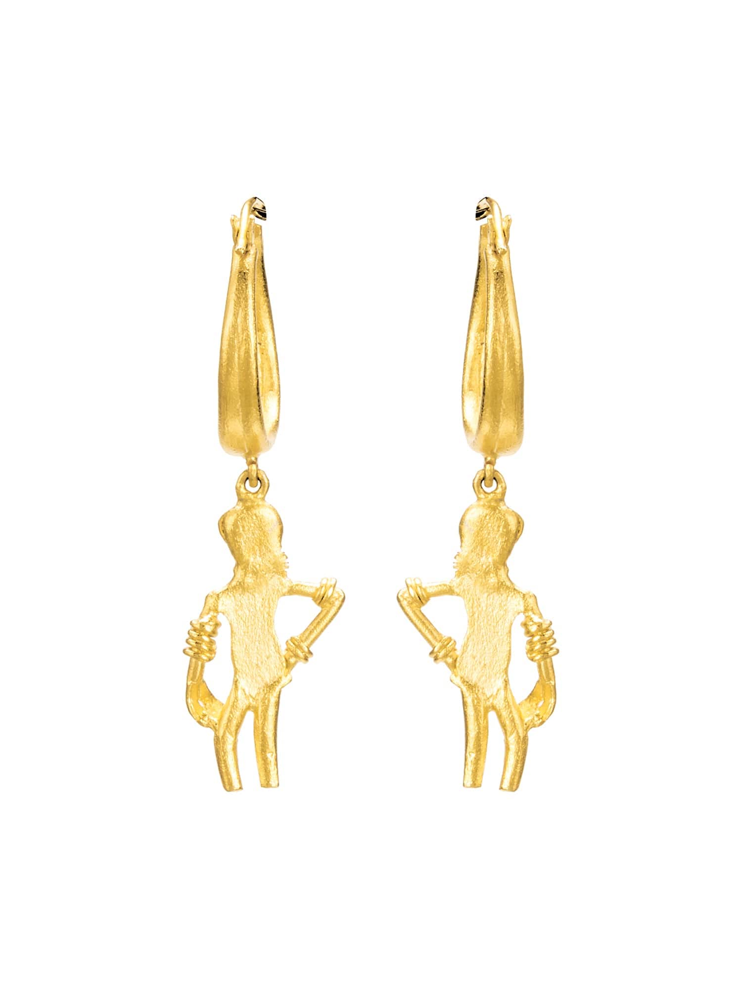 Dancing girl earrings