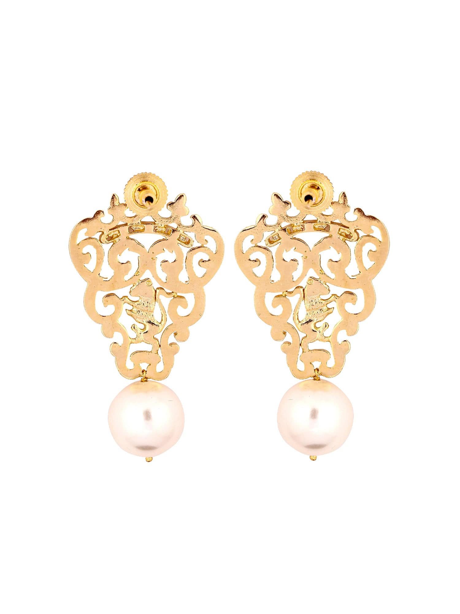 Marguerite pearl earrings
