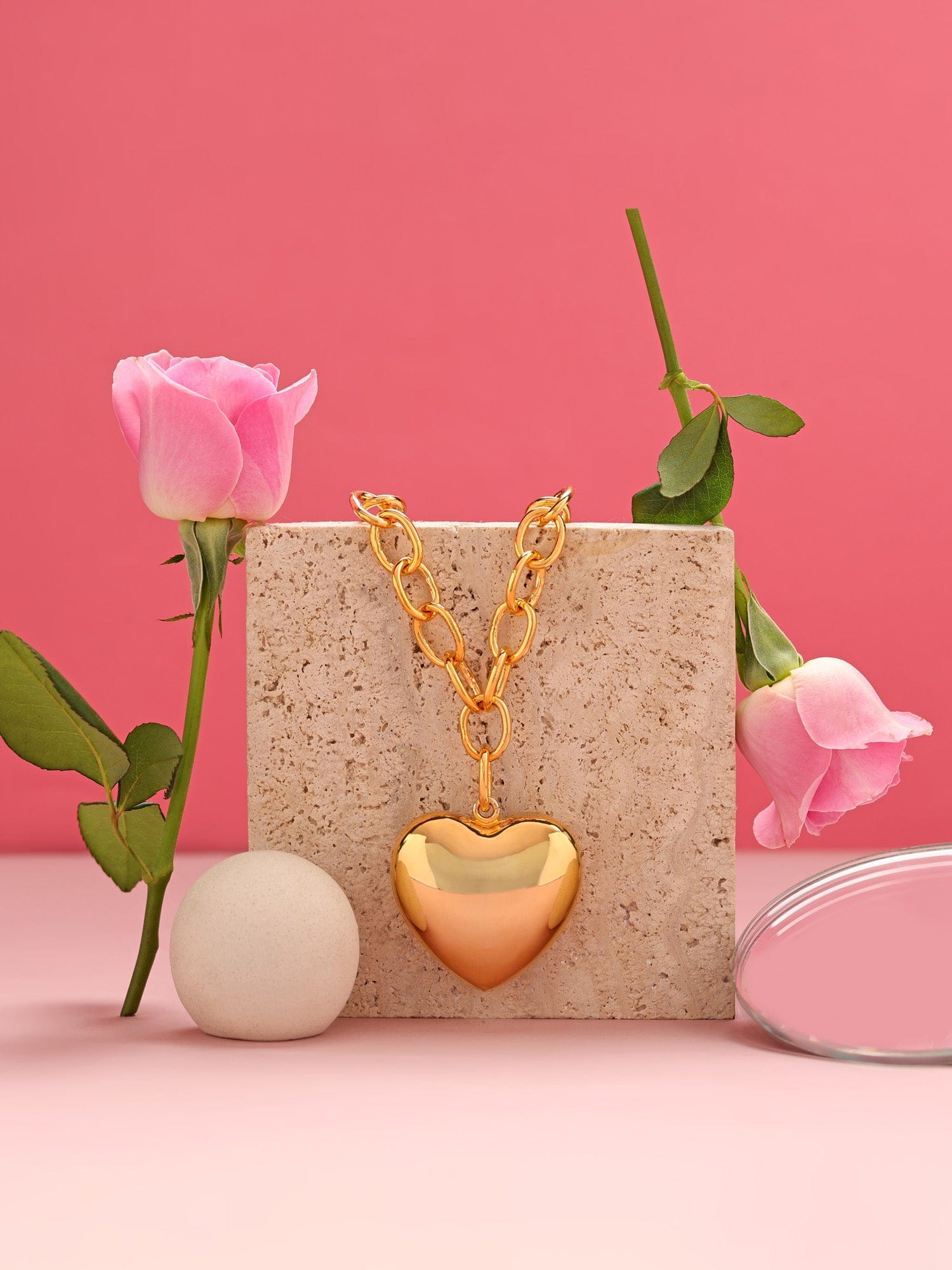 Chunky heart necklace
