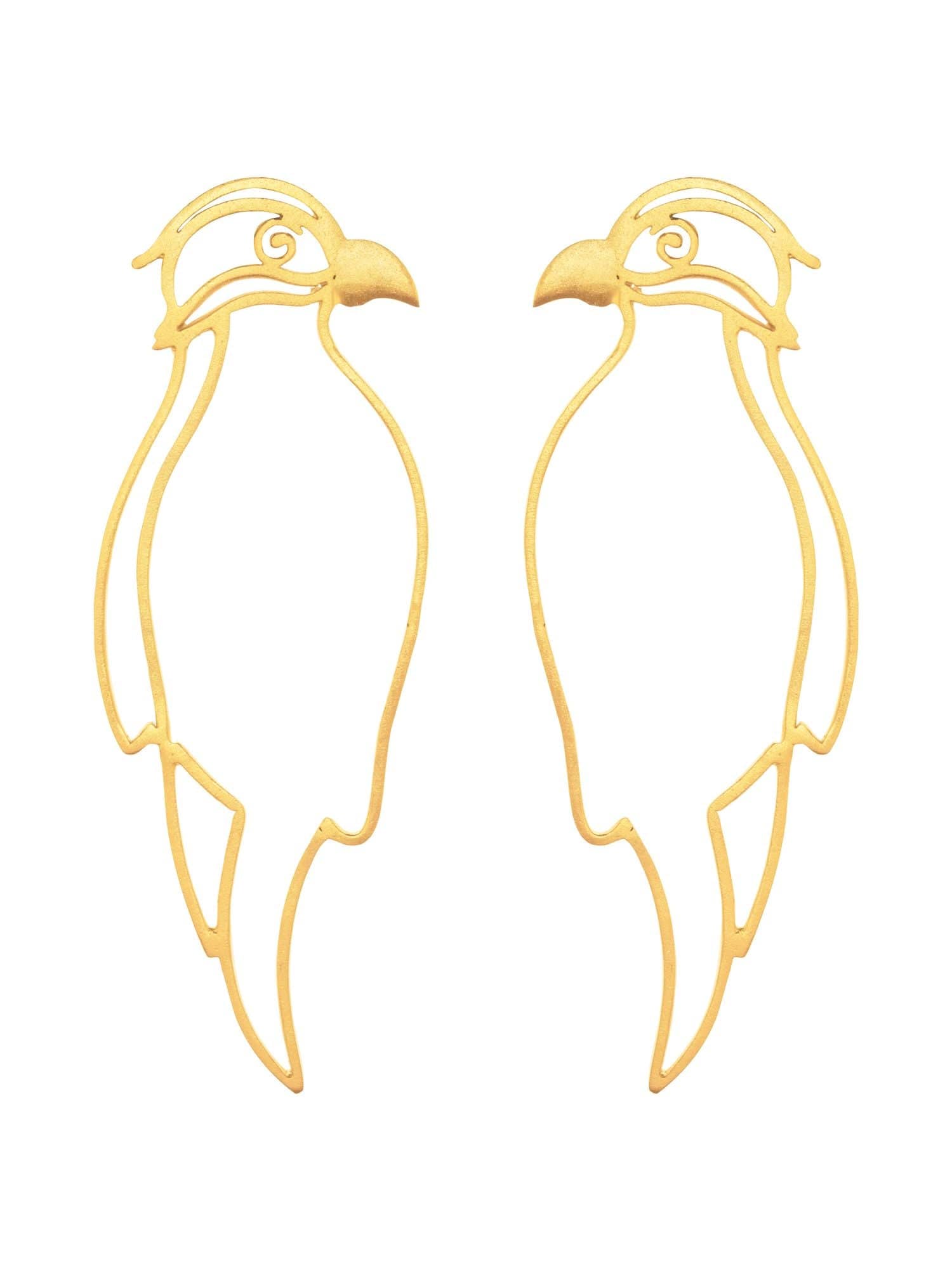 Bird of paradise earrings