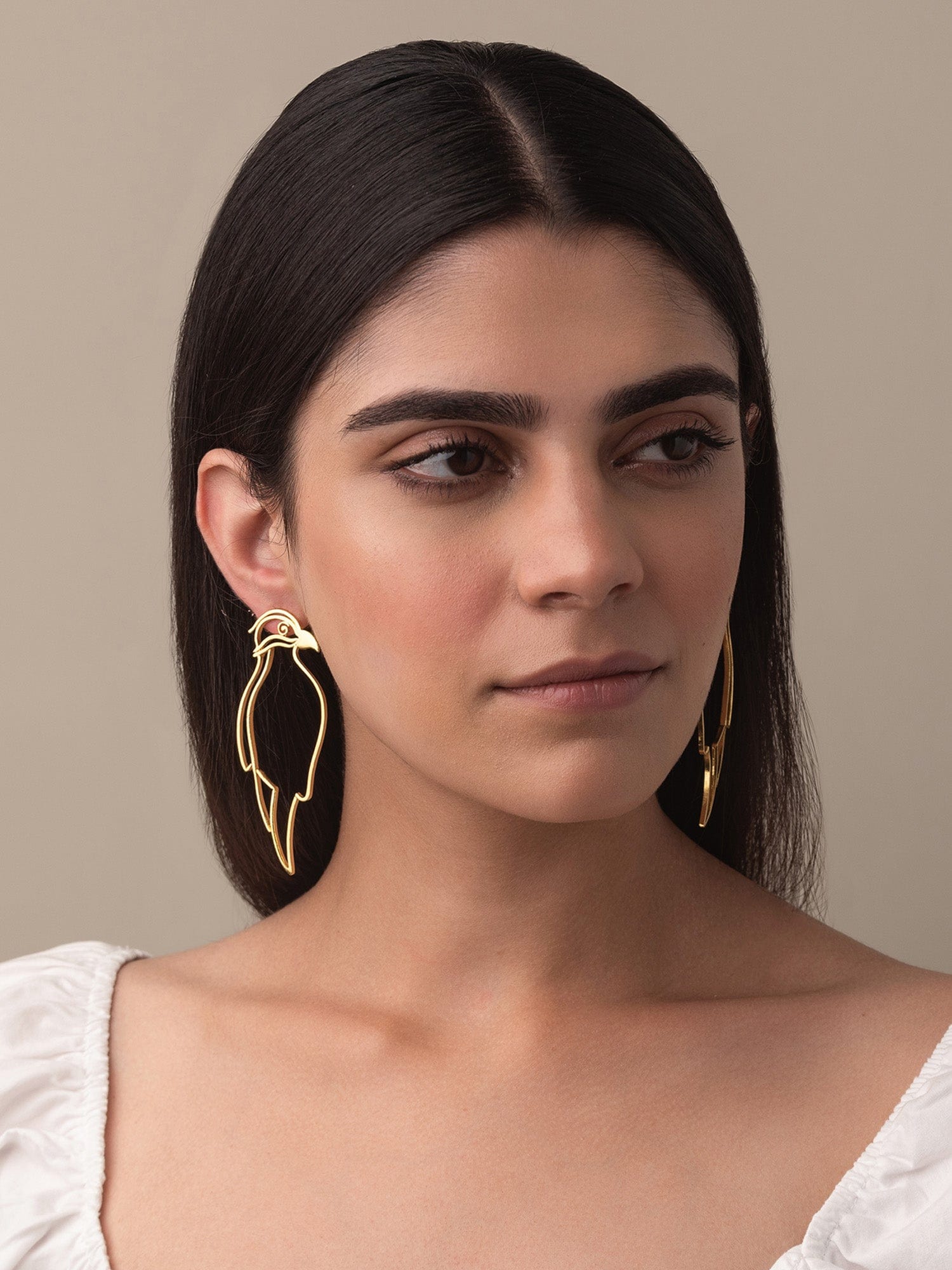 Bird of paradise earrings