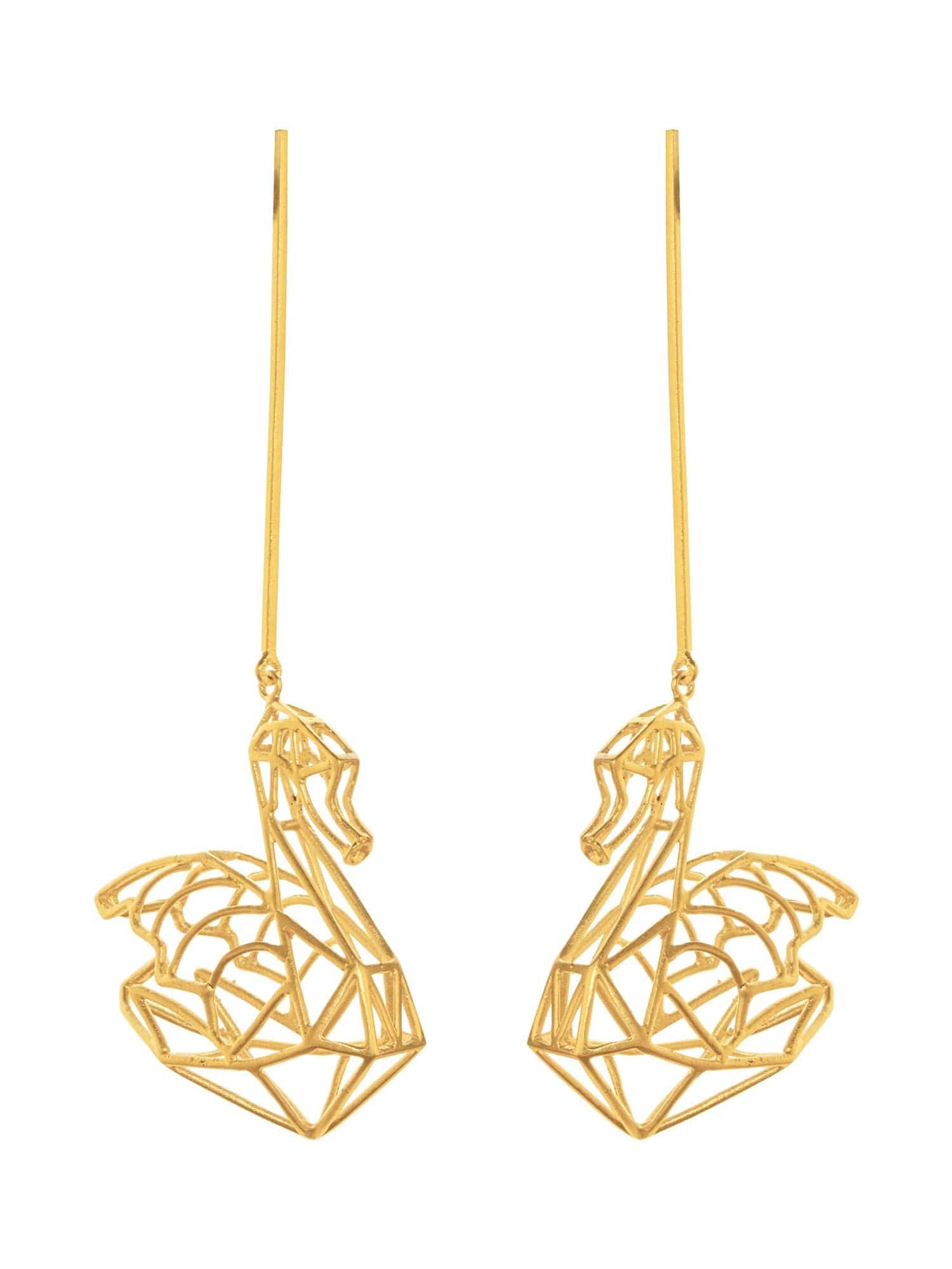 Swan earrings
