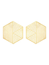 Geometric Hexagon earrings