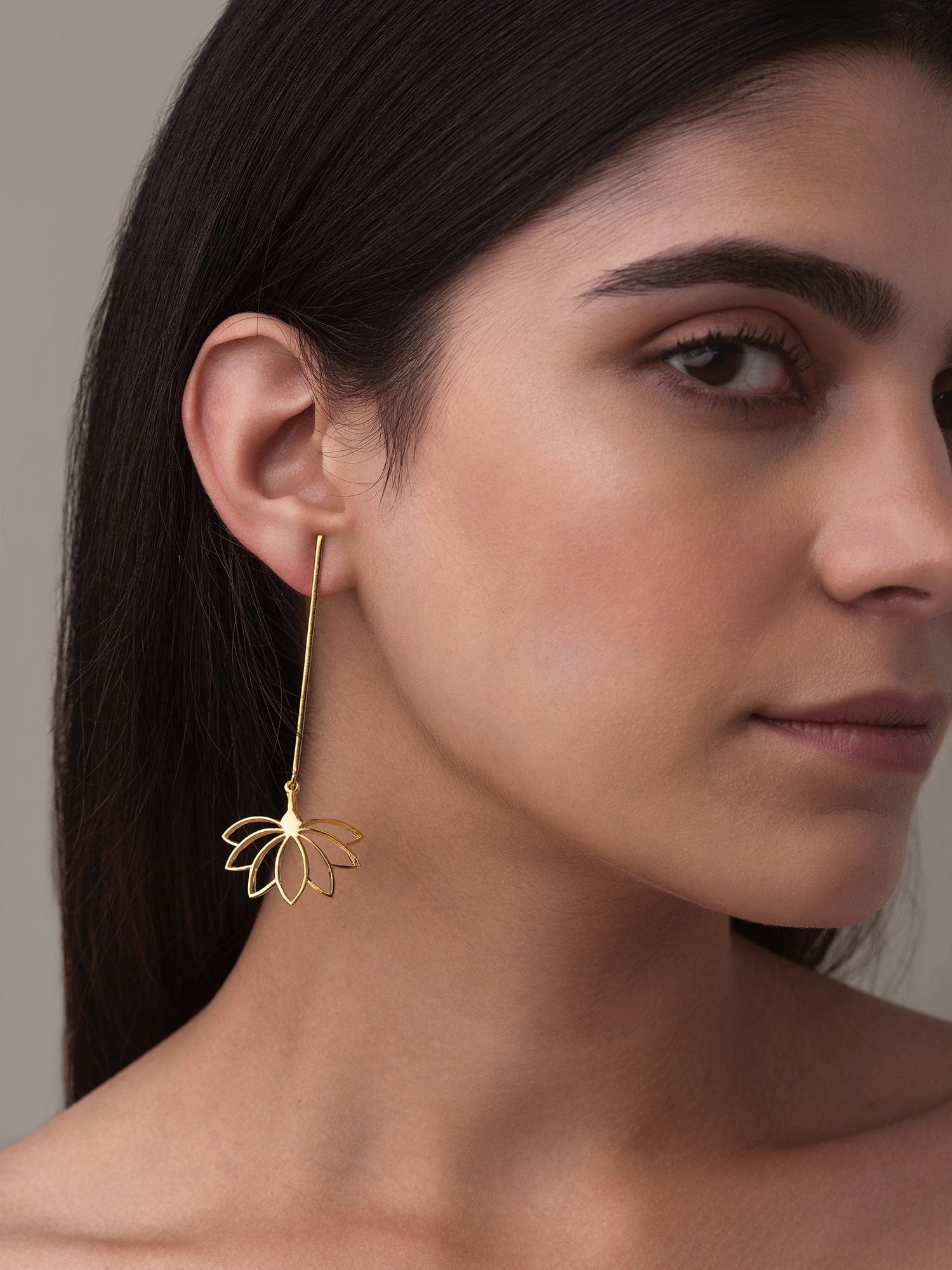 Lotus earrings