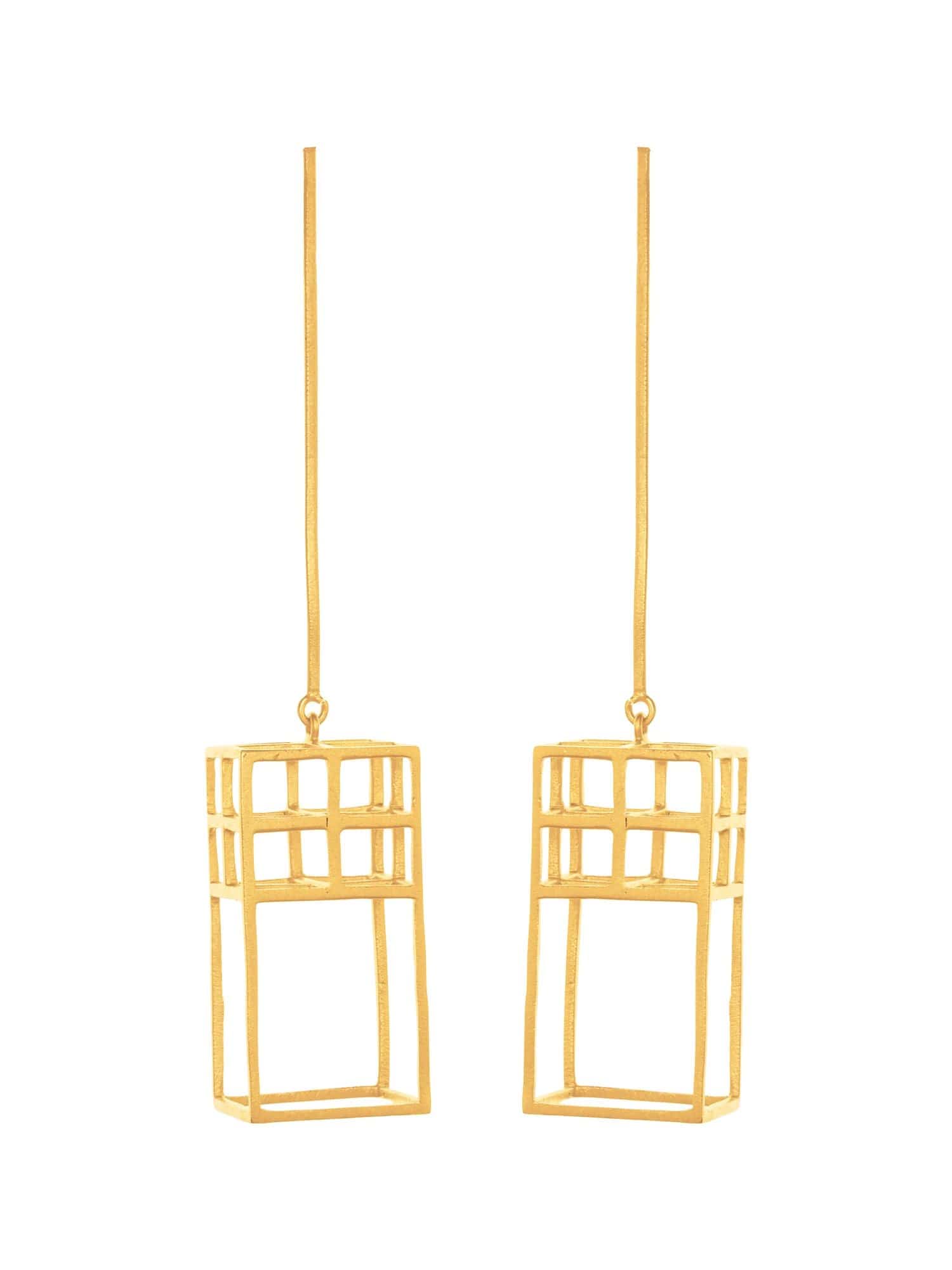 Grid earrings