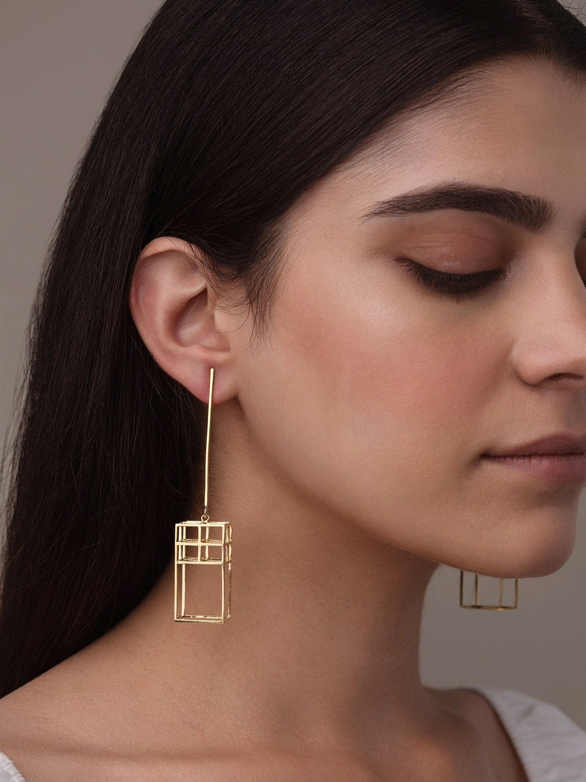 Grid earrings