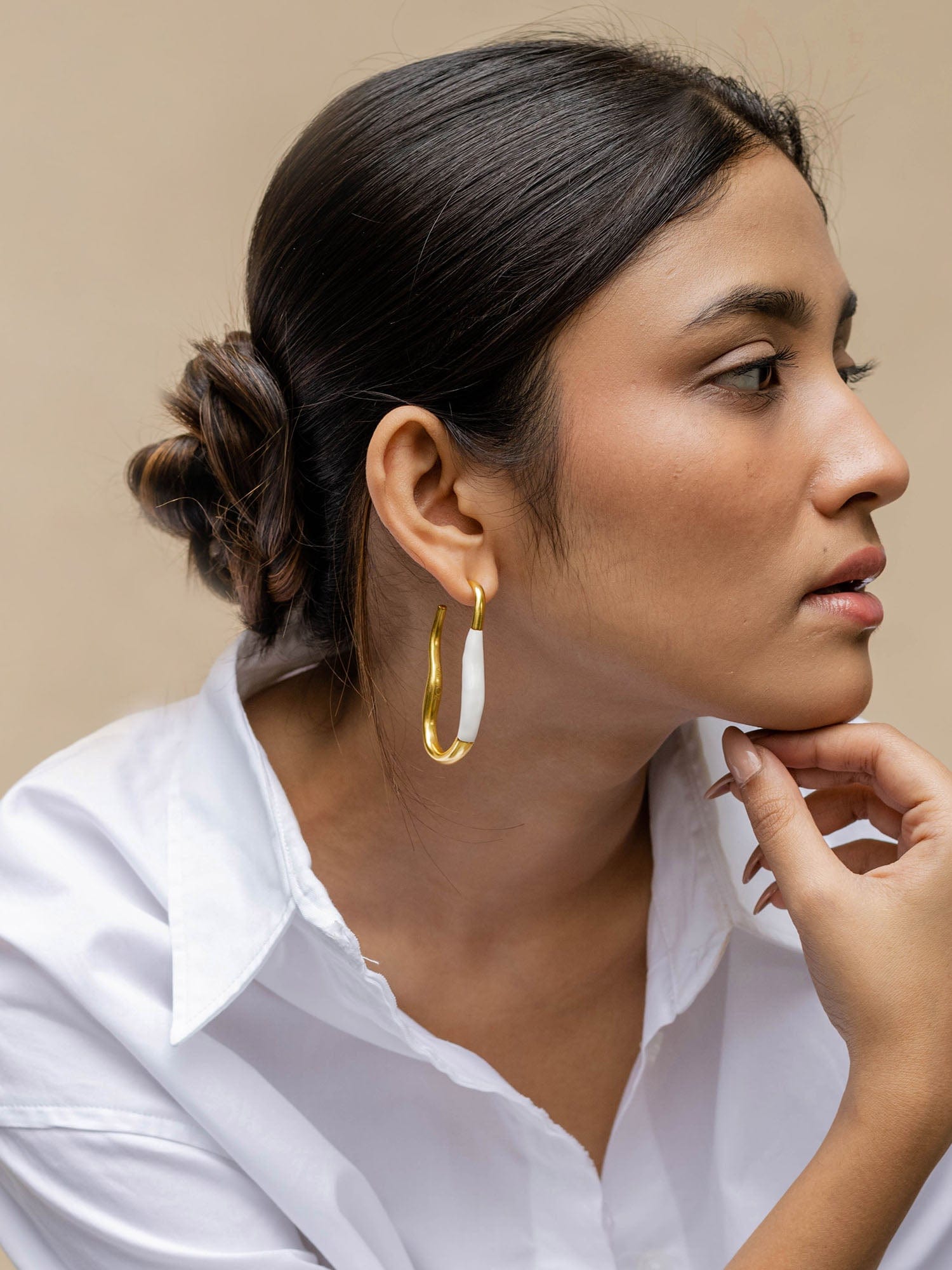 Mia hoops large