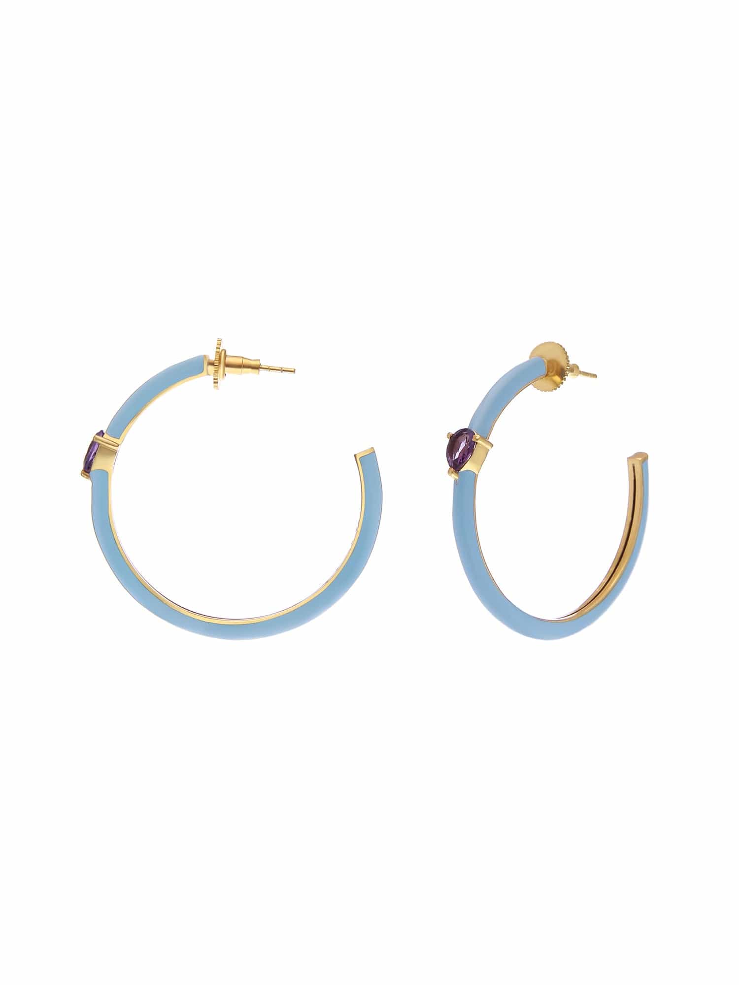 Elisa hoops (Blue)