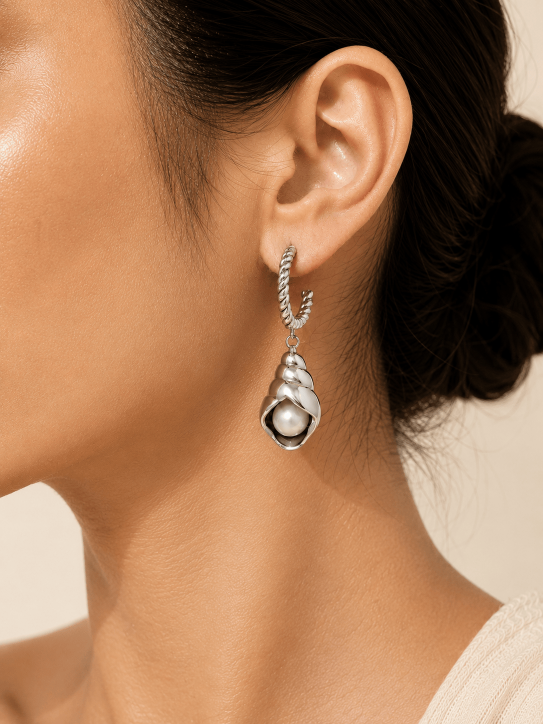 Pearlcrest drop earrings