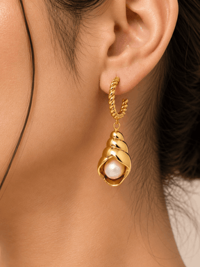 Pearlcrest drop earrings