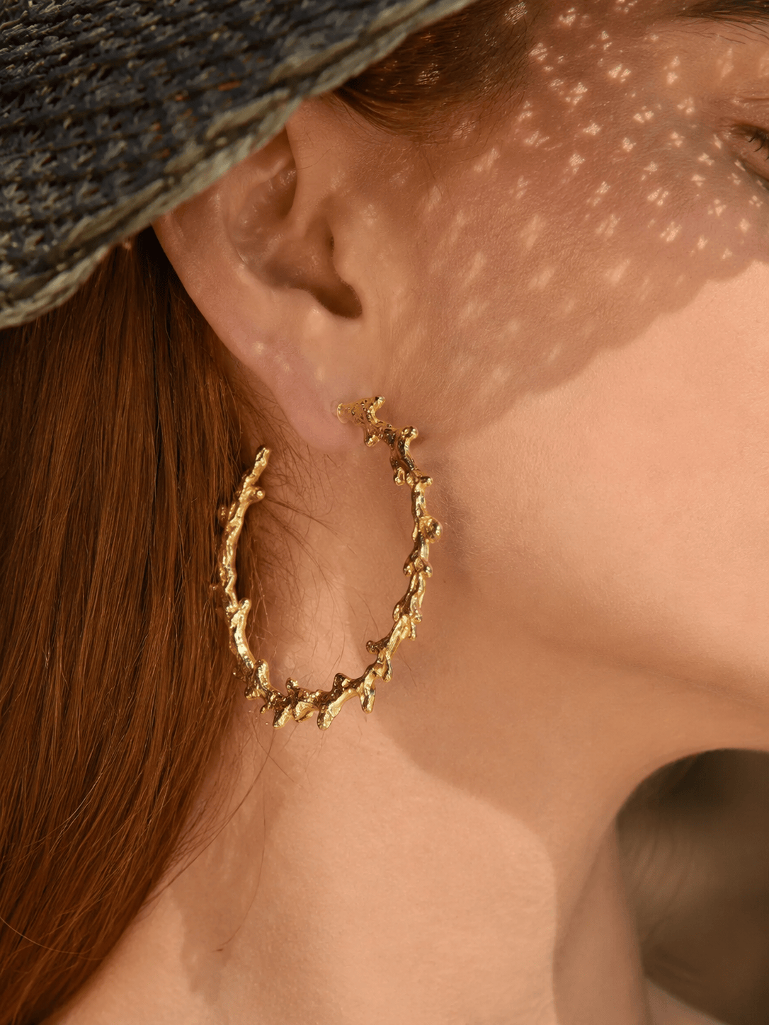 Nerice coral hoops