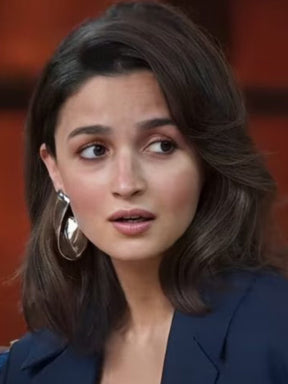 Alia Bhatt Silver Mollie earrings (Ships in 12-15 days)