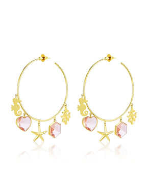 Callista hoop earrings