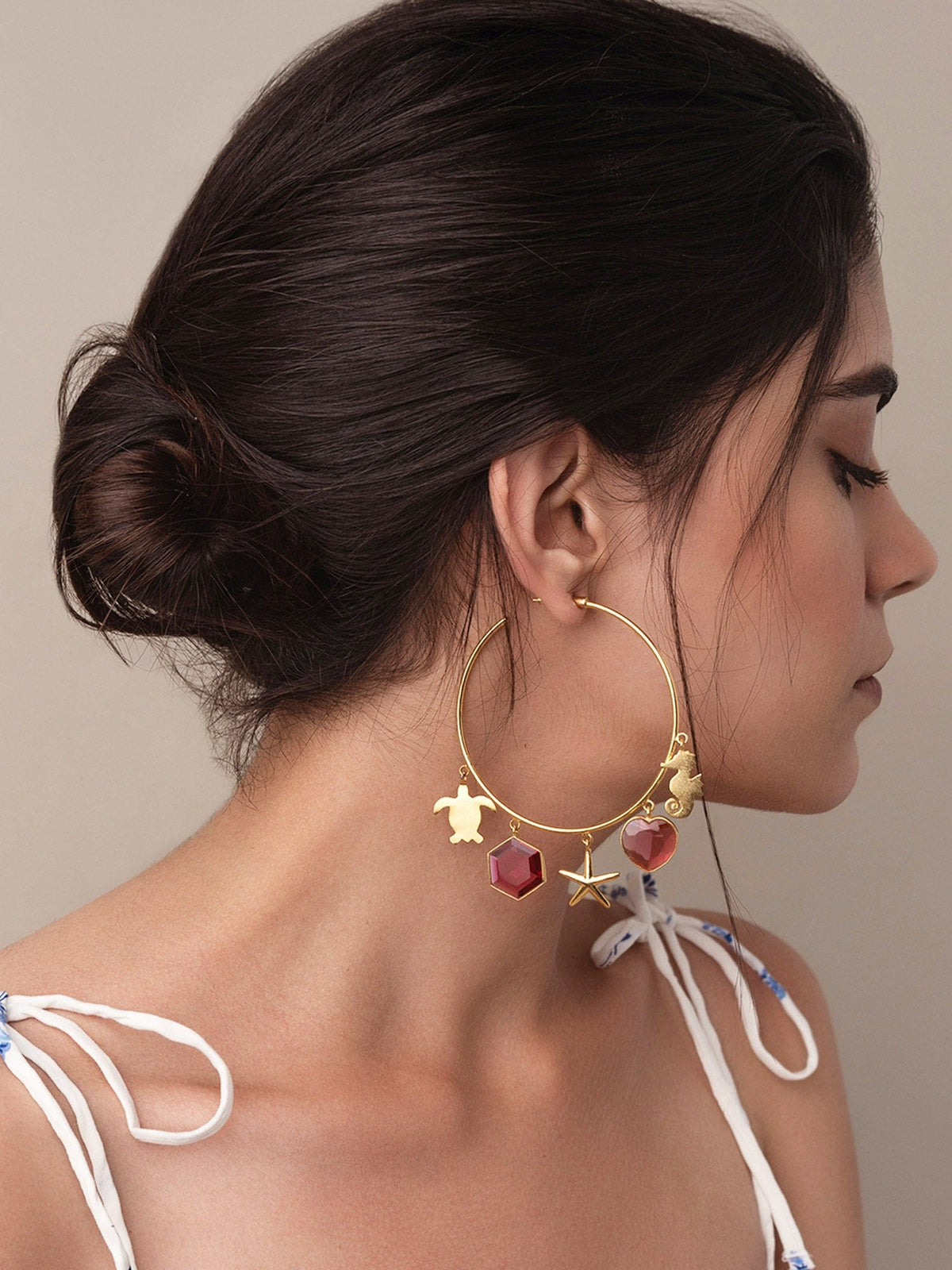 Callista hoop earrings