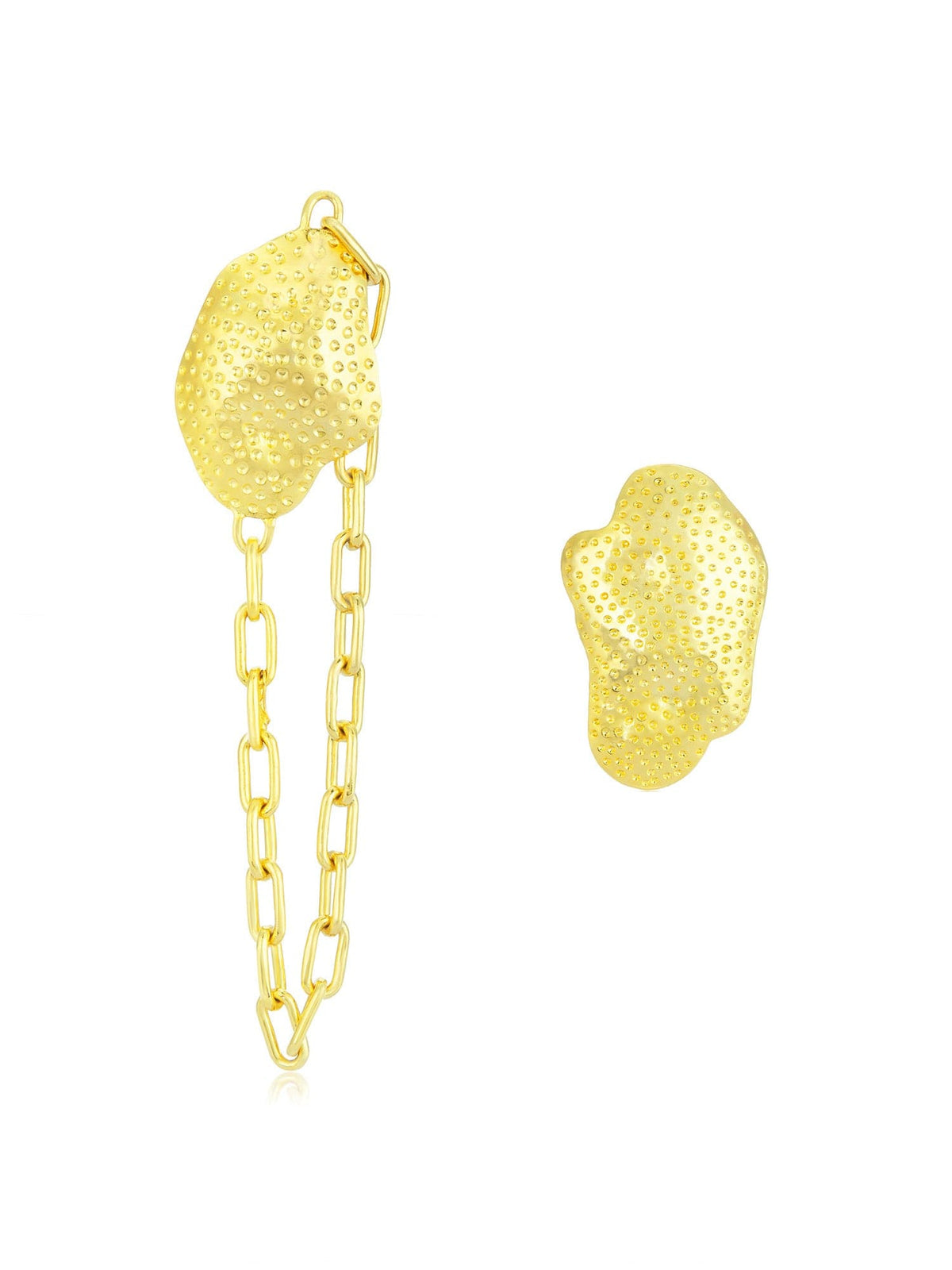 Rissa coral mismatched earrings