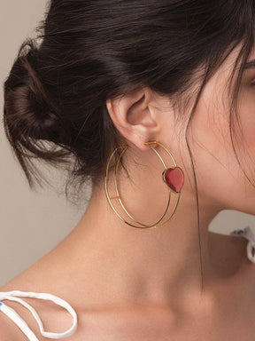 Amara hoop earrings