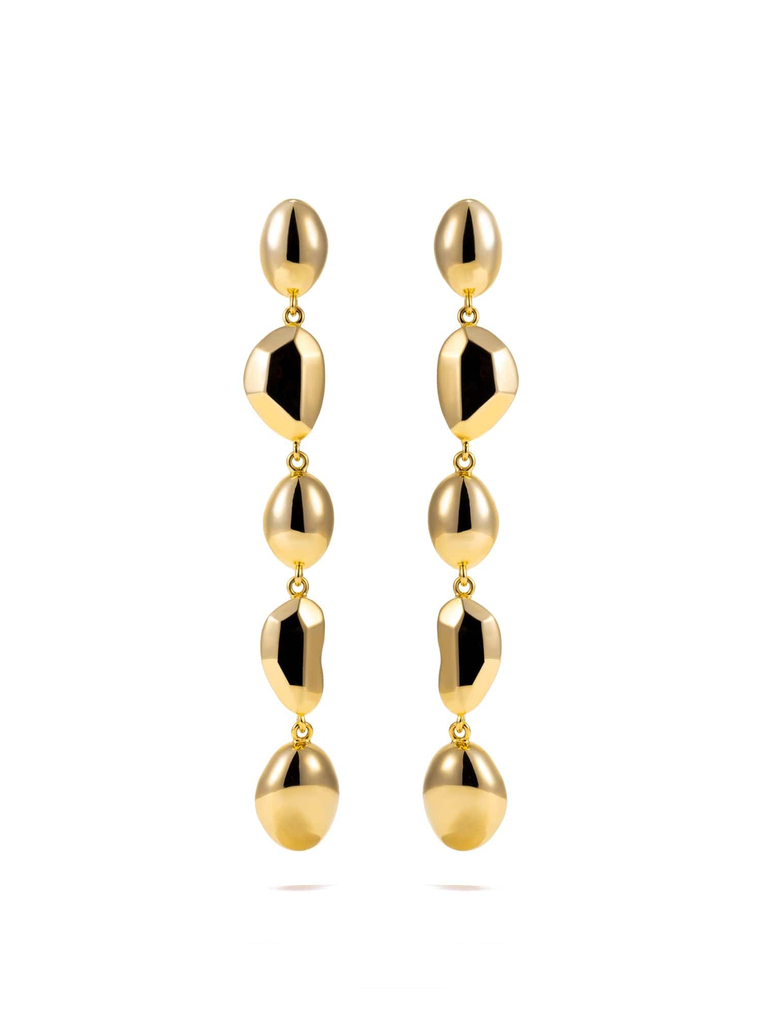 Pebble stack earrings