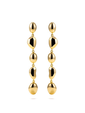Pebble stack earrings