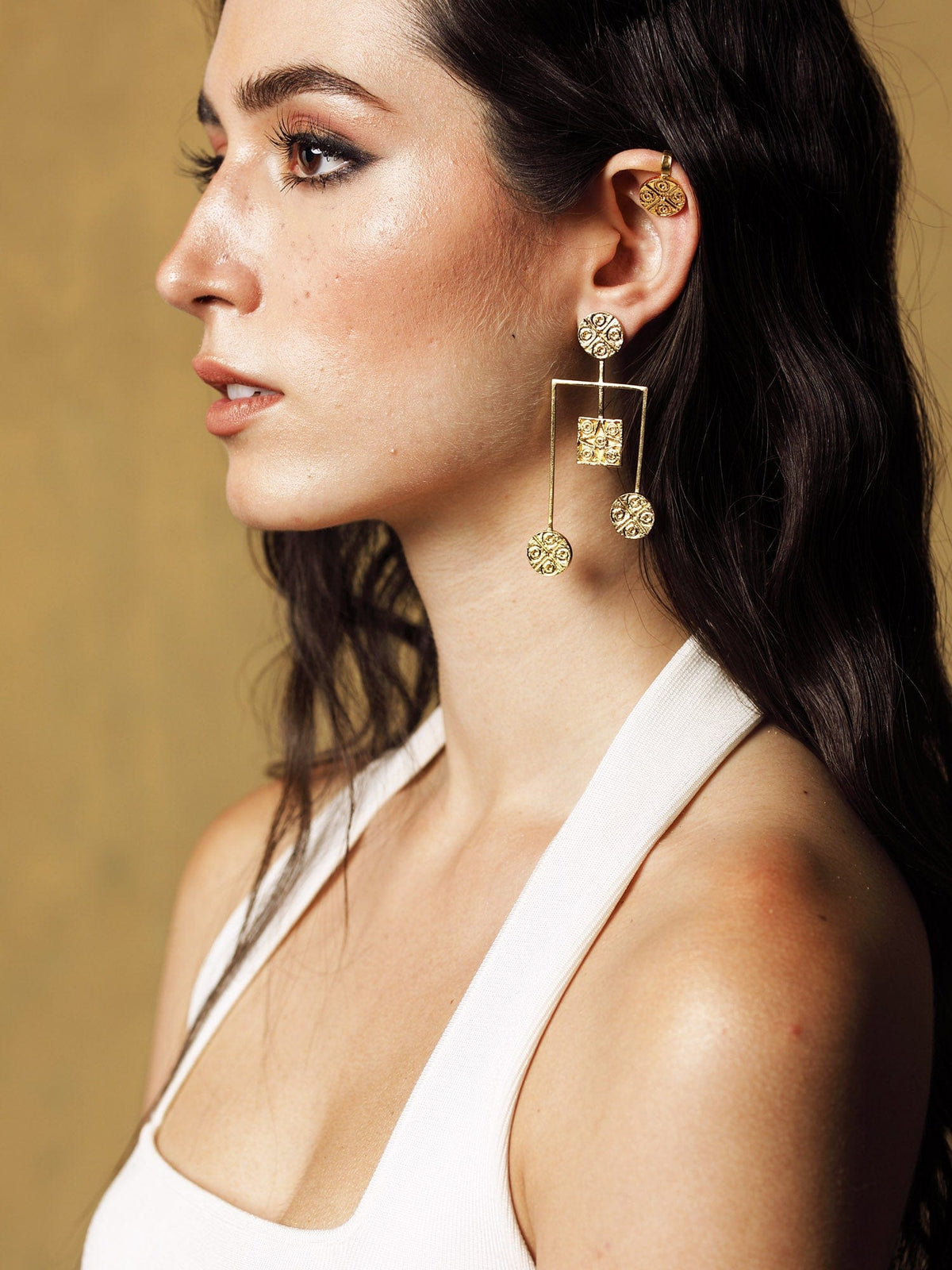 Mudra waterfall earrings