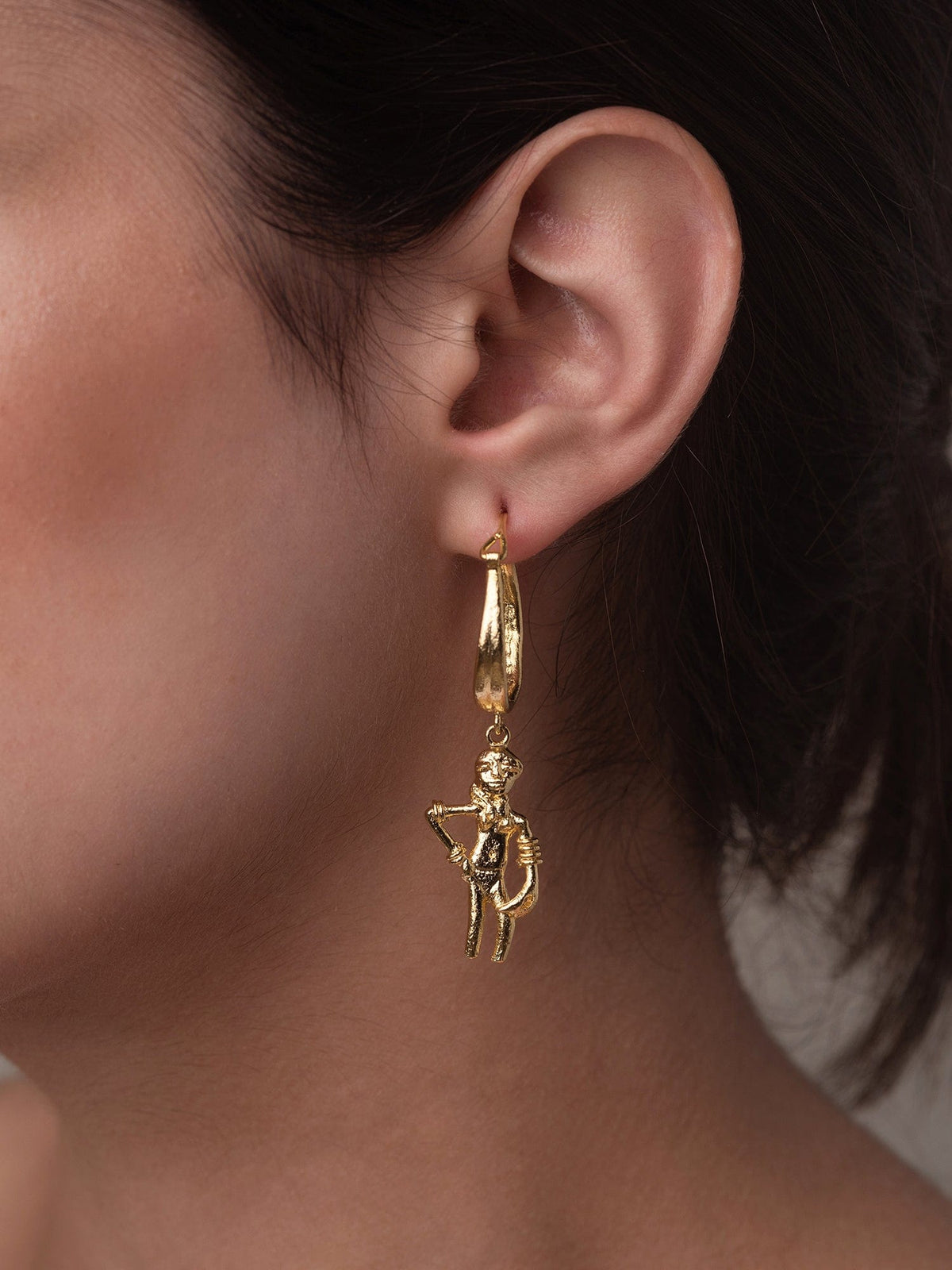 Dancing girl earrings