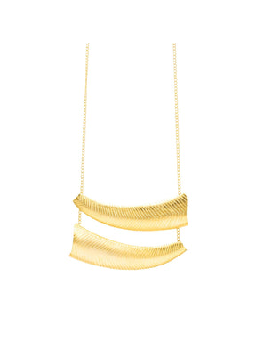 Chiseled horn necklace