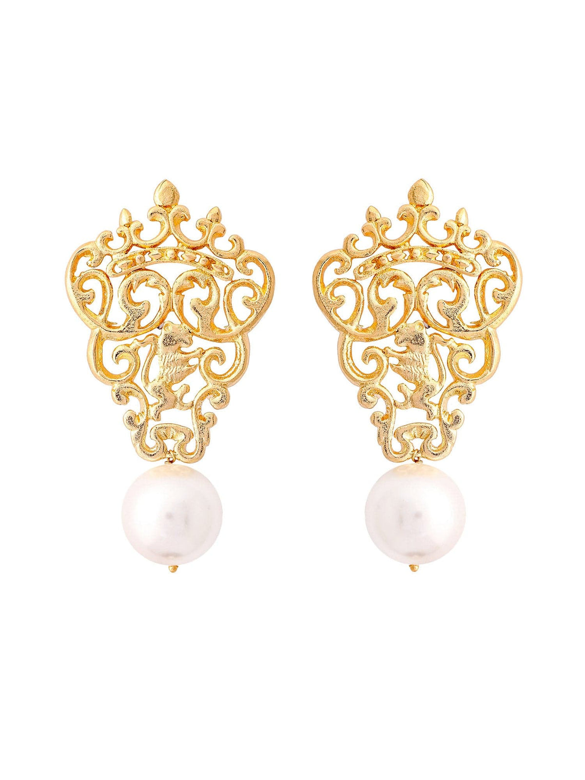 Marguerite pearl earrings