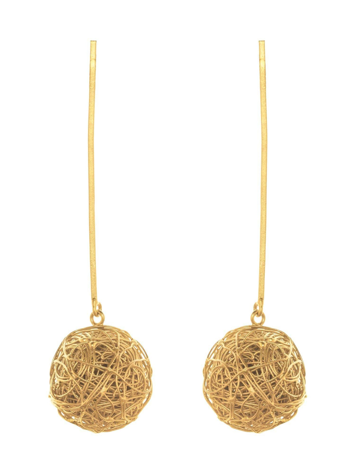 Handcrafted bauble earrings