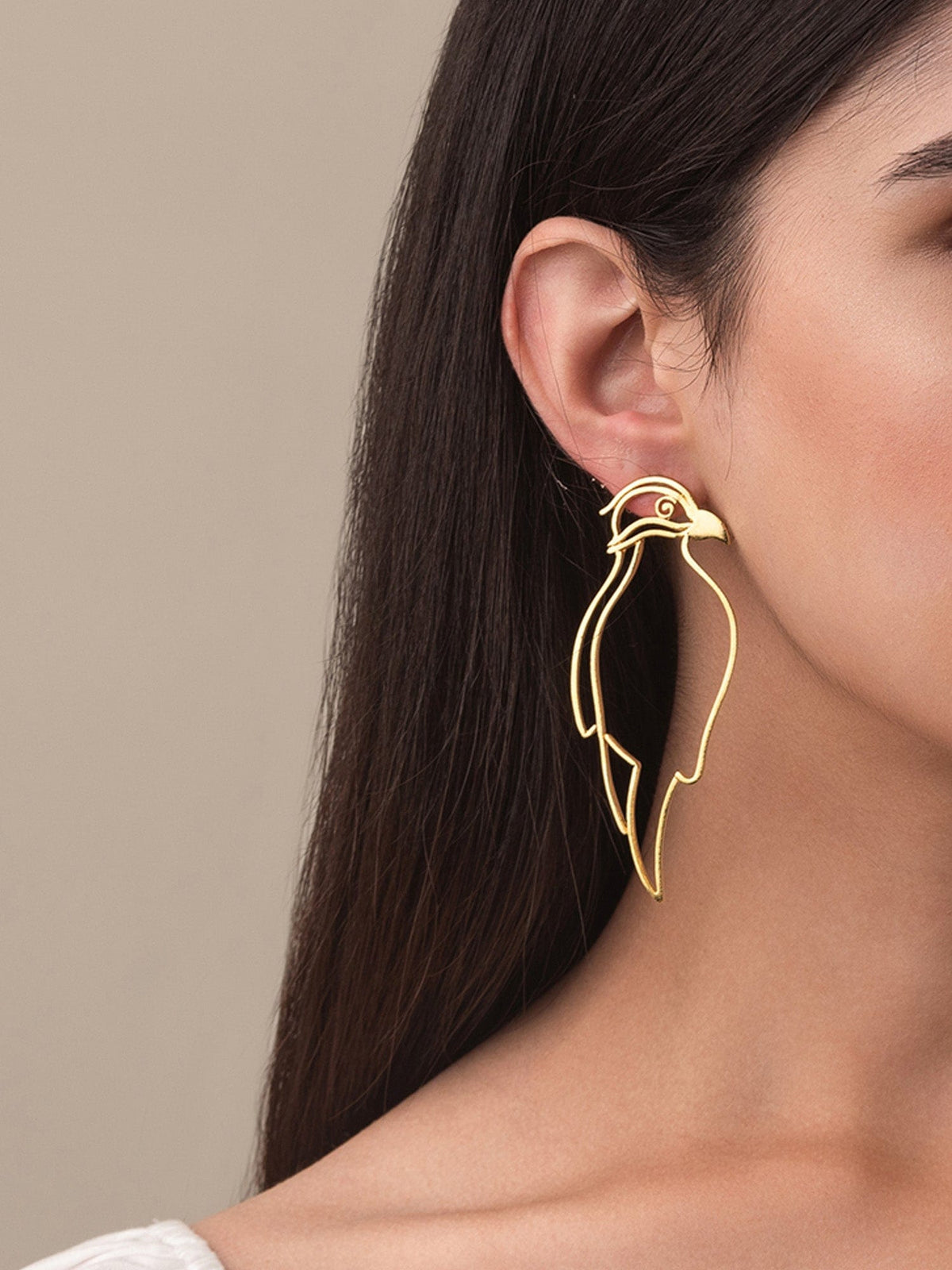 Bird of paradise earrings