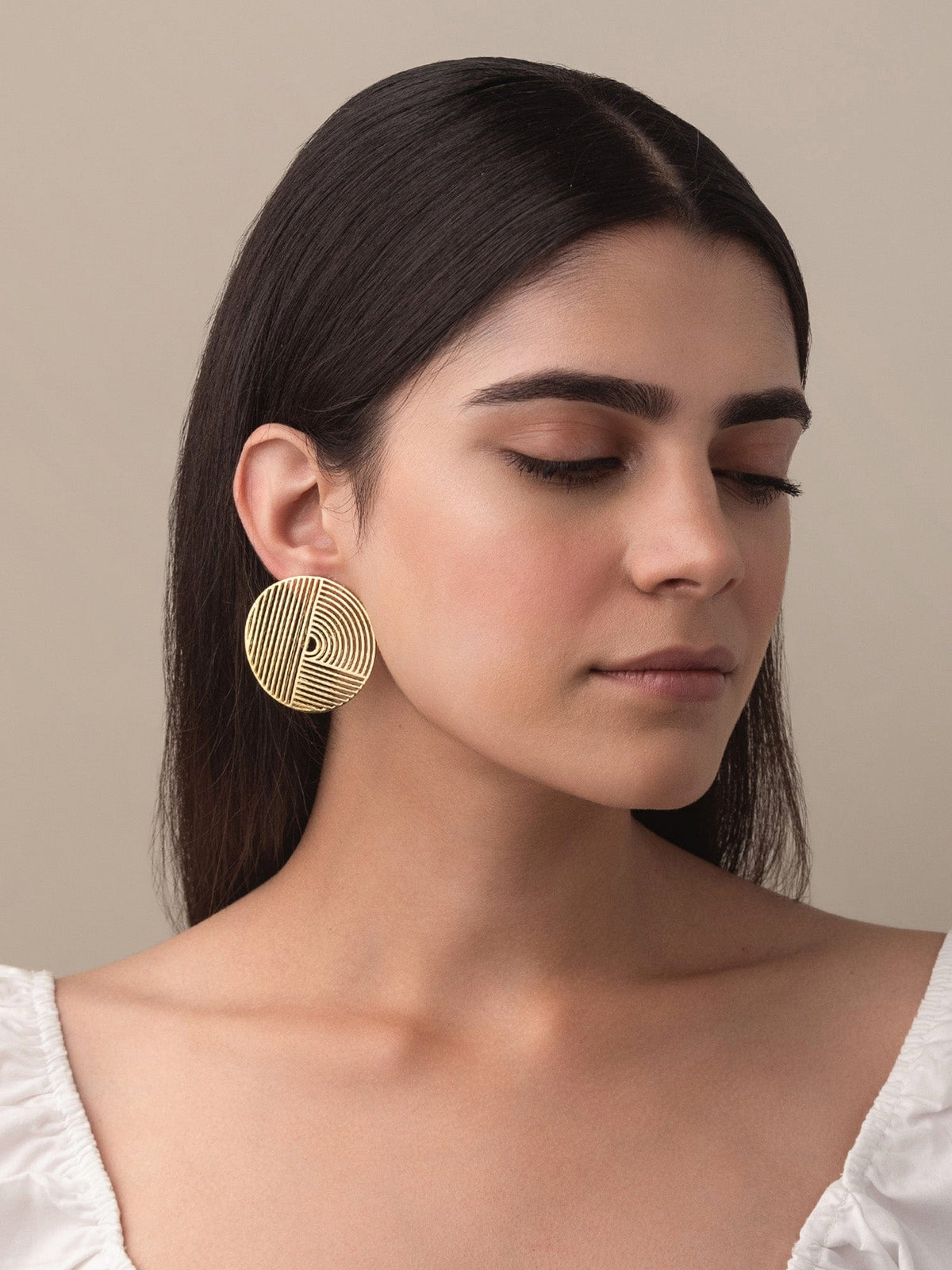 Geometric Circle earrings