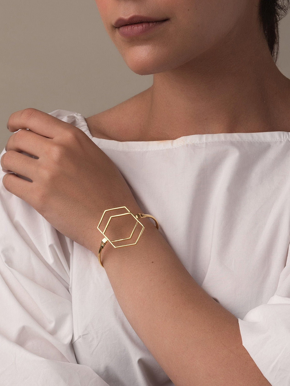 Double Hexagon Bracelet