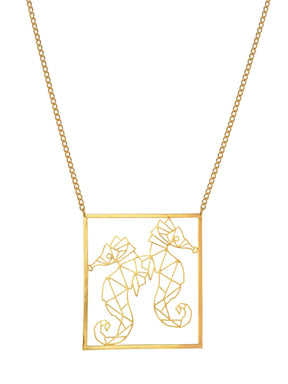 De La Mer Seahorse necklace