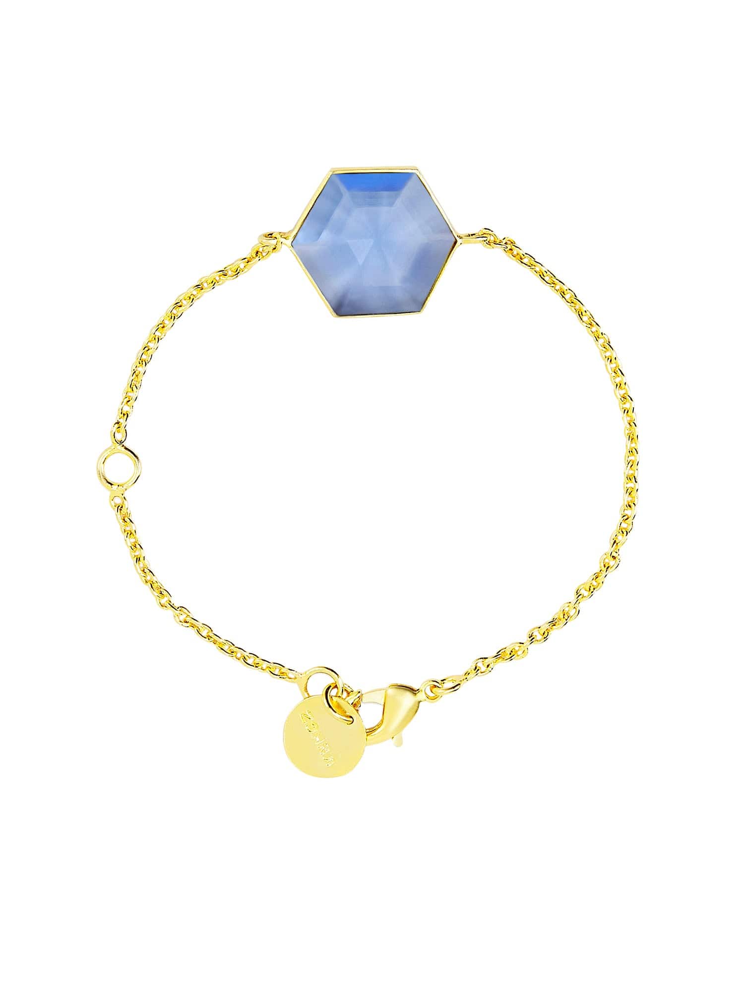 Rena hexagon bracelet (Blue)