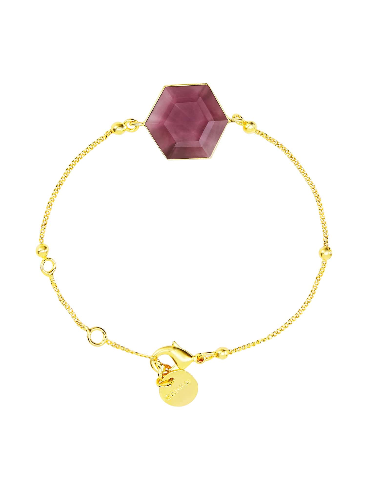 Rena hexagon bracelet (Purple)