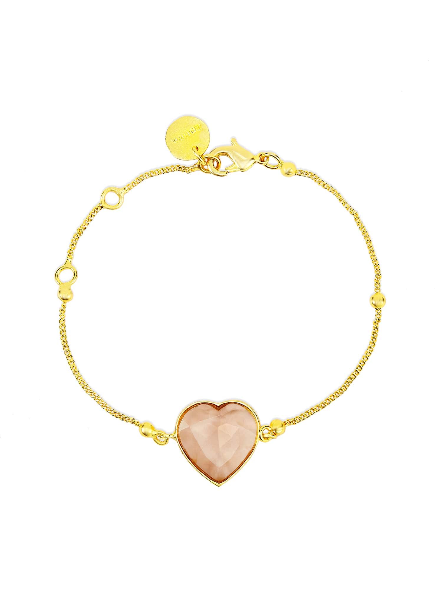 Rena heart bracelet (Morganite)