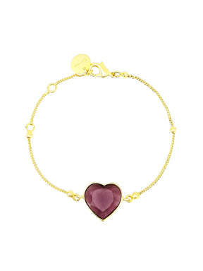 Rena heart bracelet (Purple)