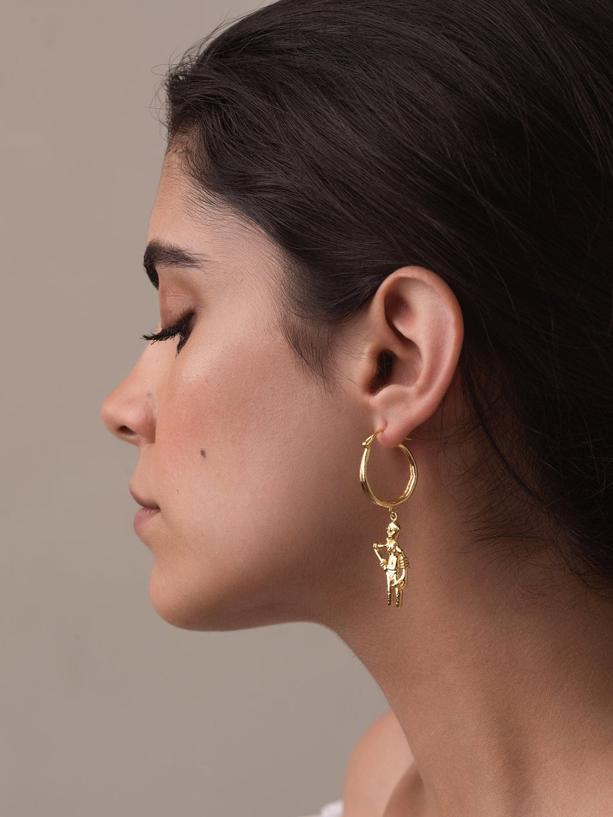 Dancing girl earrings
