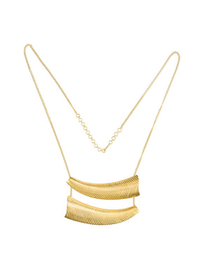 Chiseled horn necklace