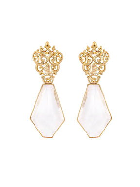 Marguerite crystal earrings