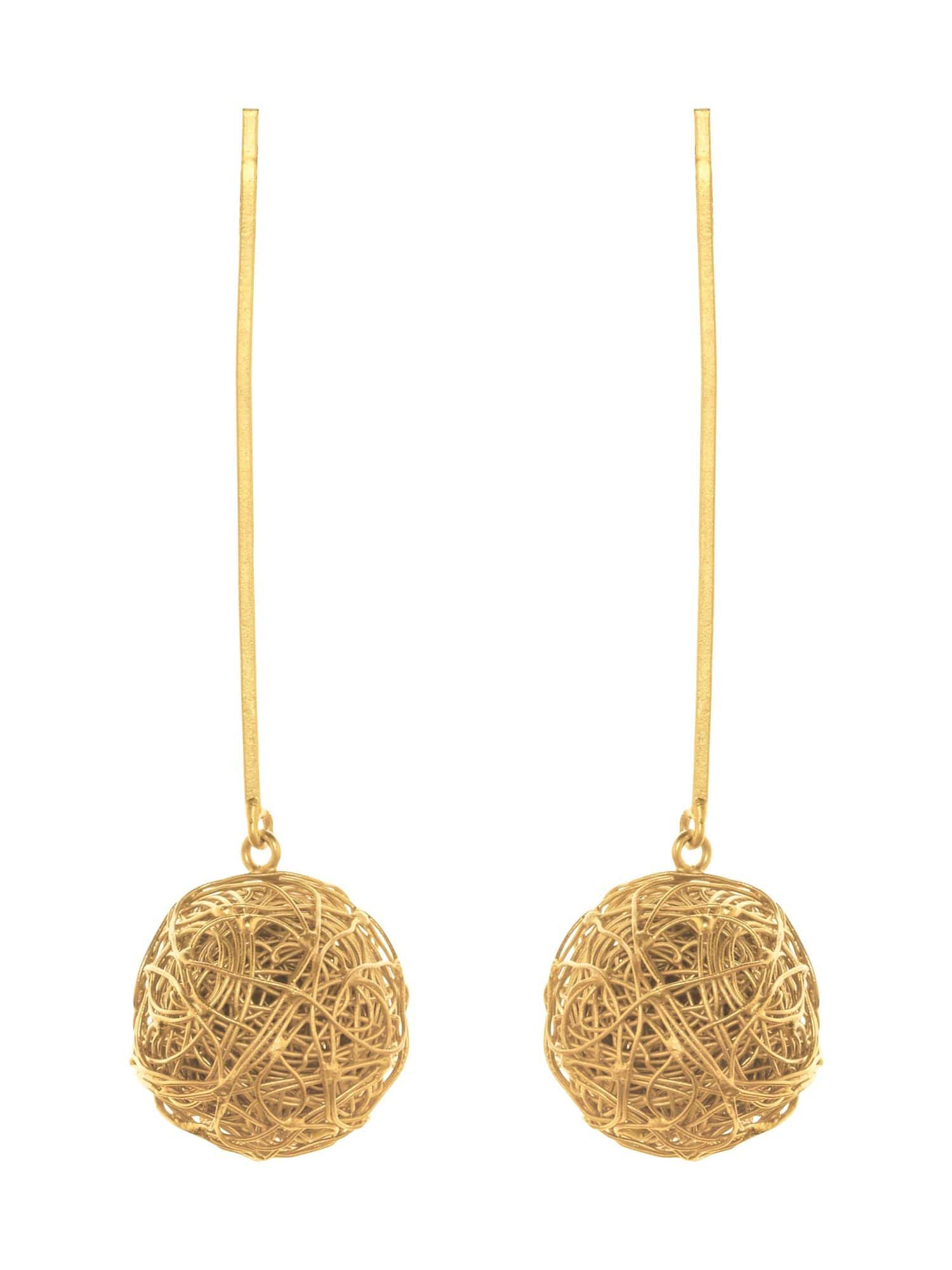 Handcrafted bauble earrings