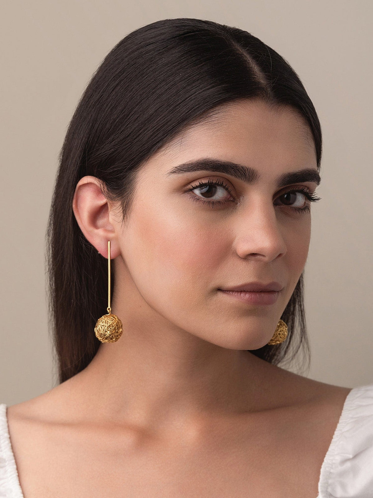 Handcrafted bauble earrings